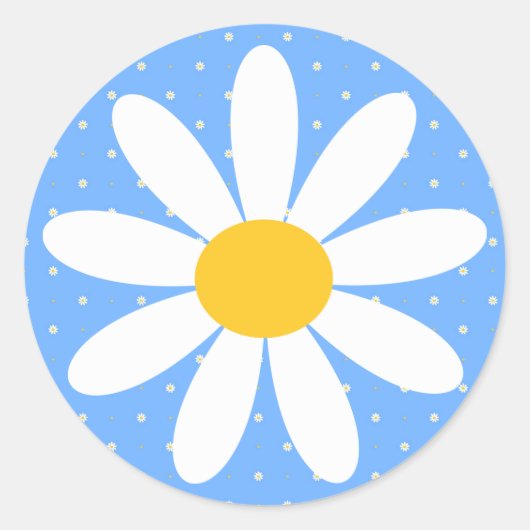 Periwinkle Daisy Sticker (Voorkant)