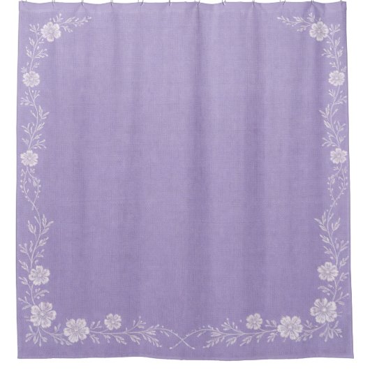 Periwinkle Daydream Douchegordijn (Voorkant)