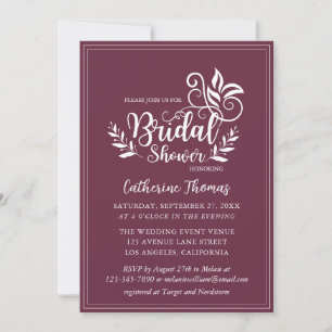 Periwinkle Decorative Wedding Calligraphy Kaart
