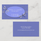 Periwinkle Dragonflies Custom Visitekaartje (Voorkant / Achterkant)