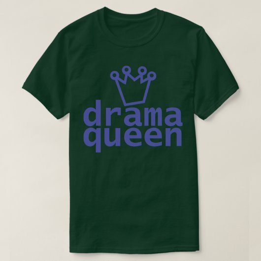 Periwinkle Drama Typografie T-shirt (Design voorkant)
