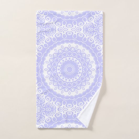 Periwinkle Dream Mandala Pattern Bad Handdoek (Handdoek)