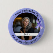 Periwinkle Eating Disorder Awareness Photo Ronde Button 5,7 Cm (Voorkant)