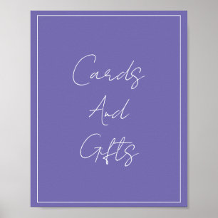 Periwinkle Eenvoudig Elegant Vrijgezellenfeest Bru Poster
