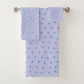 Periwinkle en Lila Bad Handdoek (Insitu)