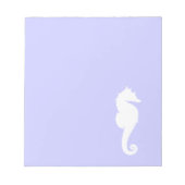 Periwinkle en White Zee Horse Notitieblok (Voorkant)