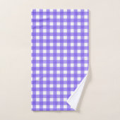 Periwinkle en witte gingham bad handdoek (Handdoek)