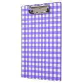 Periwinkle en witte gingham klembord (Links)