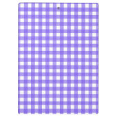 Periwinkle en witte gingham klembord (Achterkant)