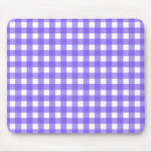 Periwinkle en witte gingham muismat (Voorkant)
