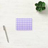 Periwinkle en witte gingham post-it® notes (Kantoor)