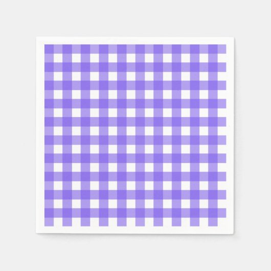 Periwinkle en witte gingham servet (Voorkant)
