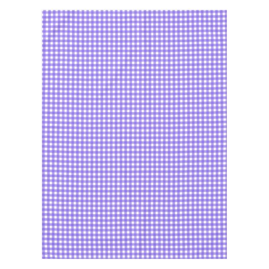 Periwinkle en witte gingham tafelkleed (Voorkant)