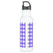 Periwinkle en witte gingham waterfles  (Achterkant)