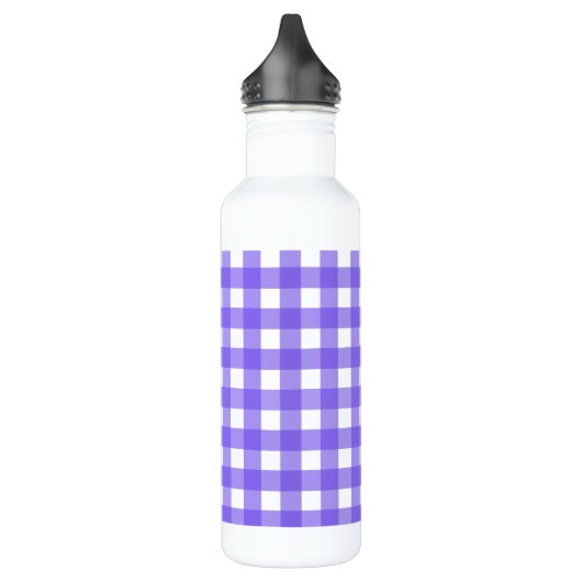 Periwinkle en witte gingham waterfles  (Links)