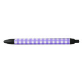 Periwinkle en witte gingham zwarte inkt pen (Voorkant)