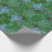 Periwinkle Explosion Holographic Abstract Art Cadeaupapier (Hoek)