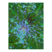 Periwinkle Explosion Holographic Abstract Art