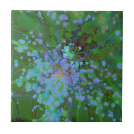 Periwinkle Explosion Holographic Abstract Art Tegeltje
