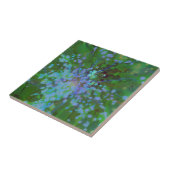Periwinkle Explosion Holographic Abstract Art Tegeltje (Zijkant)