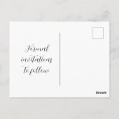 Periwinkle Fancy Calligrafie Hartelijk sparen de D Briefkaart (Achterkant)