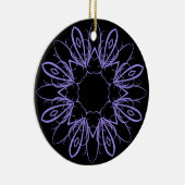 Periwinkle fancy mandala keramisch ornament (Rechts)