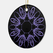 Periwinkle fancy mandala keramisch ornament (Links)