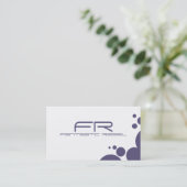 Periwinkle Fantastic Rebel Visitekaartjes (Staand voorkant)