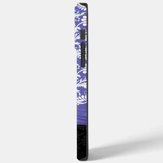 Periwinkle Faux Diamond Damask iPhone Case-Mate iPhone Case (Achterkant / Links)