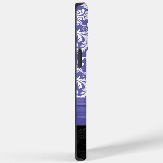 Periwinkle Faux Diamond Damask iPhone Case-Mate iPhone Case (Achterkant / Rechts)