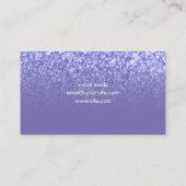 Periwinkle Faux Glitter Ombre Glam Visitekaartje (Achterkant)