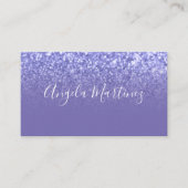 Periwinkle Faux Glitter Ombre Glam Visitekaartje (Voorkant)