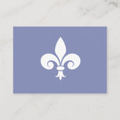 Periwinkle Fleur de Lis Wedding Place Cards Plaatskaartje (Achterkant)