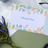 Periwinkle Floral Bedankkaart