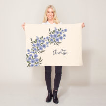 Periwinkle Floral Blooms Moderne aangepaste naam