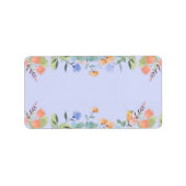 Periwinkle floral etiket (Voorkant)
