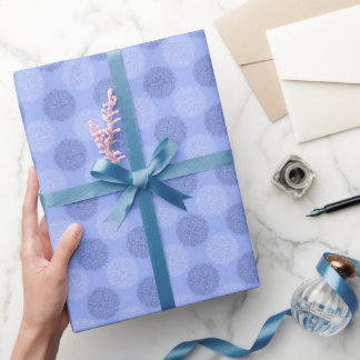 Periwinkle Floral inpakpapier