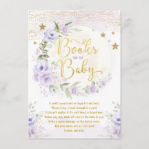 Periwinkle Floral Moon & Stars Books for Baby Girl