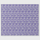 Periwinkle Floral Pattern Cadeaupapier (Vlak)
