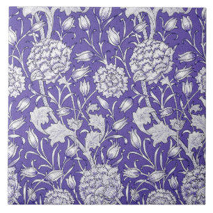 Periwinkle Floral Pattern Tegeltje