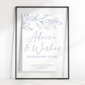 Periwinkle Flower Eenvoudige bruiloft advies & wen Poster