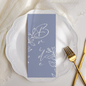 Periwinkle Flower Eenvoudige gereserveerde zitplaa Menu