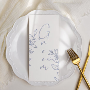 Periwinkle Flower Eenvoudige gereserveerde zitplaa Menu