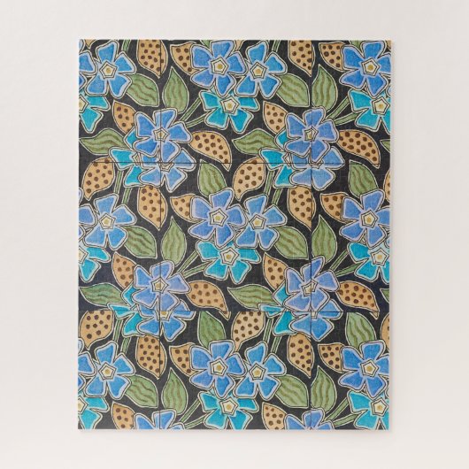 Periwinkle Flower Elegant  Floral Classic Legpuzzel (Verticaal)