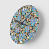 Periwinkle Flower Elegant Floral Classic Ronde Klok (Hoek)