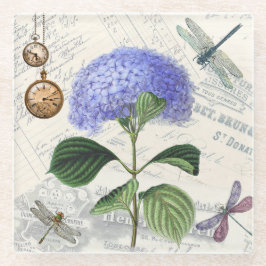 Periwinkle Flower en Dragonfly Onderzetter