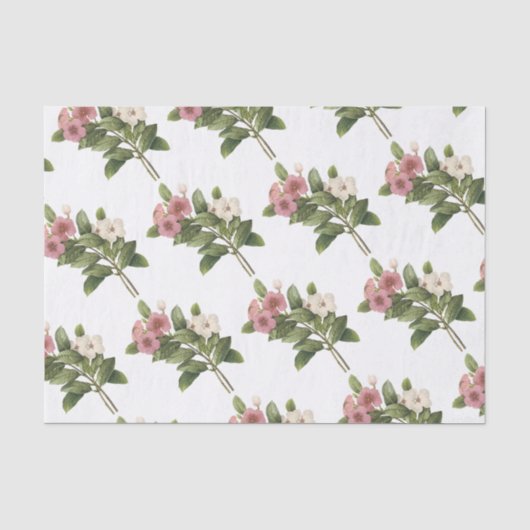 Periwinkle Flower Pattern Tissuepapier (Voorkant)