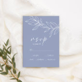 Periwinkle Flowers Bruiloft RSVP Kaart