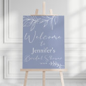 Periwinkle Flowers Elegant Vrijgezellenfeest Poste Poster