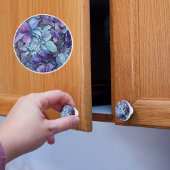 Periwinkle Flowers Keramische Knop